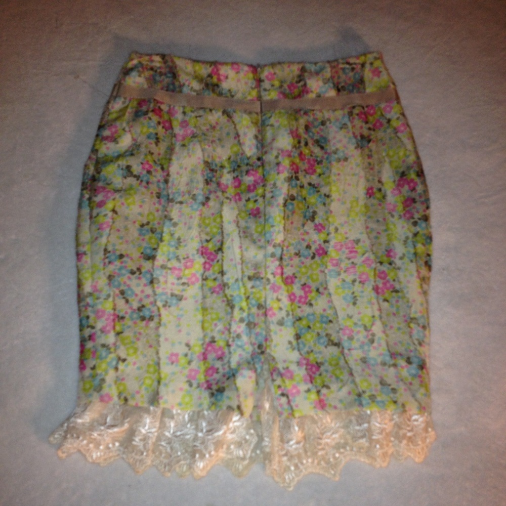 Vintaged Tracy Reese Lace Bottom Trim Skirt